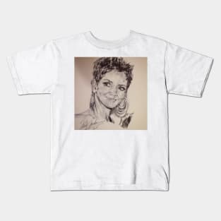 HALLE BERRY PORTRAIT Kids T-Shirt